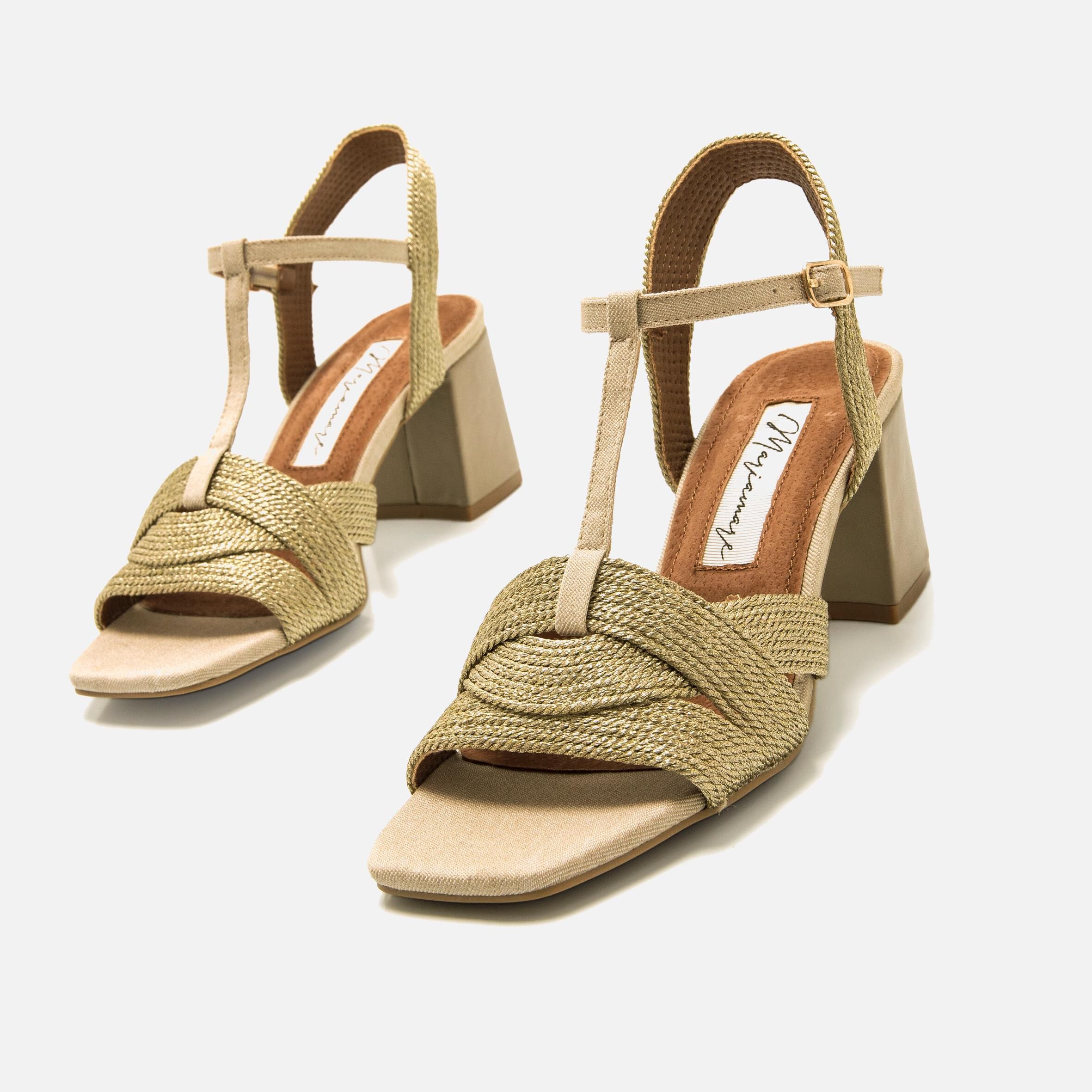 Acheter WOODIT or 57213 Sandales a talons Mariamare pour Femme
